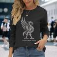 リバプール イングランド Est1207 Colossal Liverbird Grey Age 長袖Tシャツ 彼女への贈り物