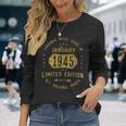 レジェンドは1945年一月生まれ 誕生日 長袖Tシャツ 彼女への贈り物