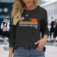 ヴィンテージ ベニス ビーチ カリフォルニア レトロ サンセット サーフィン 70年代のギフト 長袖Tシャツ 彼女への贈り物