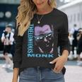 公式セロニアス・モンク・ジャズ・アイコン・マーチ イタリアの鍵盤 長袖Tシャツ 彼女への贈り物