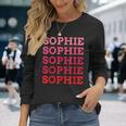 名前入りophie I Loveophie ヴィンテージ 長袖Tシャツ 彼女への贈り物