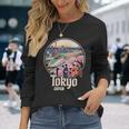 東京 日本 新幹線 さくら 富士山 漢字 お土産 長袖Tシャツ 彼女への贈り物
