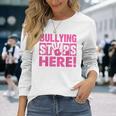 Bullyingtop Here ピンクシャツデー 長袖Tシャツ 彼女への贈り物