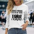 Disco Music It's In Myoul ヴィンテージ 70年代 ダンシング レトロダンス 長袖Tシャツ 彼女への贈り物