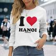 I Love Hanoi 長袖Tシャツ 彼女への贈り物