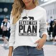 Trade The Plan Not Your Emotions デイトレーダー Trading 株式 証券取引所 長袖Tシャツ 彼女への贈り物