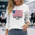 Victory 1776 愛国的 ベッツィー・ロス アメリカ国旗 星13個 長袖Tシャツ 彼女への贈り物