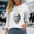 ソクラテスtシャツ 古代ギリシャ哲学者 長袖Tシャツ 彼女への贈り物