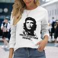 チェ・ゲバラ・キューバ革命「ハスタ・ラ・ヴィクトリア・シェンプレ」 長袖Tシャツ 彼女への贈り物