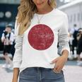 日の丸 日本の国旗 日章旗 日本国 にほん にっぽん かっこいい おもしろい 長袖Tシャツ 彼女への贈り物