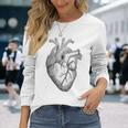 解剖学的に正しい人間の心臓tem Aorta Cardio 長袖Tシャツ 彼女への贈り物