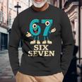 67 シックスセブン 6-7 面白いイタリアンブレインロットスラングゲームミーム 長袖tシャツ 長袖Tシャツ 高齢者への贈り物