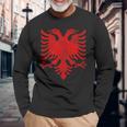 Bandera Nacional Albania Águila Albana Tirana Camiseta de manga larga Regalos para ancianos