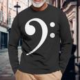 Bass Note F Key Bass Player Music Bass Clef 長袖Tシャツ 高齢者への贈り物