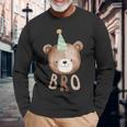 Bro Bear 1St Birthday Beary First Birthday Matching Family Long Sleeve T-Shirt Gifts for Old Men