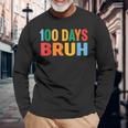Bruh 100Th Day Ofchool 100 Days Ofchool シャツ キッズ 男の子 長袖Tシャツ 高齢者への贈り物