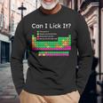 Can I Lick It 周期表 長袖Tシャツ 高齢者への贈り物