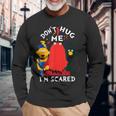 Don't Hug Me I'mcareds 面白い言葉 皮肉 長袖Tシャツ 高齢者への贈り物