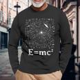 EMc2 方程式 物理学 相対性理論 数学 数学 長袖Tシャツ 高齢者への贈り物