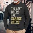 Garage Beer The Best Beer Drinking Mechanic Car Guy Vintage Long Sleeve T-Shirt Gifts for Old Men