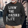 Kazuko の人生を生きている Kazuko 長袖tシャツ 長袖Tシャツ 高齢者への贈り物
