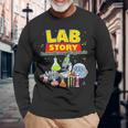 Lab Story Cute Science Laboratory Diagnostic Lab Week 2026 Long Sleeve T-Shirt Gifts for Old Men