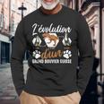 L'évolution D'un Grand Bouvieruisse T-shirt à manches longues Cadeaux pour les vieillards