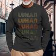 Love Heart Luhan グランジ ビンテージスタイル ブラック Luhan 長袖Tシャツ 高齢者への贈り物