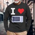 I Love 電子レンジ オーブン 料理 暖房 食品 キッチン 家電 長袖Tシャツ 高齢者への贈り物