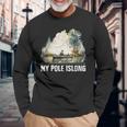 My Pole Is Long Fishing ハンティング フィッシャーマン ハンター 父の日 長袖Tシャツ 高齢者への贈り物