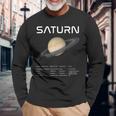 Nerdyaturn 天文学 科学 惑星 太陽系 事実 Wt 長袖Tシャツ 高齢者への贈り物