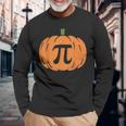 Pumpkin Pi Math Pun Thanksgiving Long Sleeve T-Shirt Gifts for Old Men