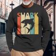 Shark サメ 動物 長袖Tシャツ 高齢者への贈り物