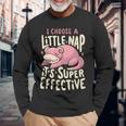 Slowpoke I Choose A Little Nap It'super Effect 長袖tシャツ 長袖Tシャツ 高齢者への贈り物