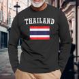 Thai Pride Flag Thailandia Grande Regalo Maglietta a maniche lunghe Regalos para ancianos