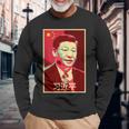 Xi Jinping China 習近平中国国家主席中国中国国家主席中国 長袖Tシャツ 高齢者への贈り物