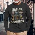 イタリアン・ブレインロット Italian Brainrot 長袖Tシャツ 高齢者への贈り物