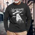 エイリアン誘拐 Ufo Humans Are Terrible 長袖Tシャツ 高齢者への贈り物