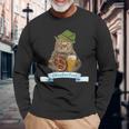 オクトーバーフェスト 猫 ドイツビール 長袖tシャツ 長袖Tシャツ 高齢者への贈り物
