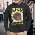 クライシス・オブ・アイデンティティキーウィ・バード・ラヴァー・ニュージーランド 長袖Tシャツ 高齢者への贈り物