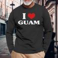 グアムアイハートグアムお土産i Love Guam 長袖Tシャツ 高齢者への贈り物