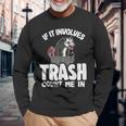 ゴミが関係するならオポッサムジョークでカウントしてくれポッサム 長袖Tシャツ 高齢者への贈り物
