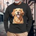 ゴールデンレトリバー グッドボーイ 長袖Tシャツ 高齢者への贈り物