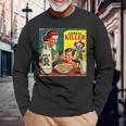 シリアルシリアルキラー音声しゃれミッドセンチュリー広告ユーモア 長袖Tシャツ 高齢者への贈り物