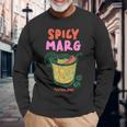 スパイシーマーグ エクストラスパイシーマルガリータカクテル 長袖Tシャツ 高齢者への贈り物