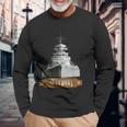 ドイツ戦艦ティルピッツ 第二次世界大戦海軍 長袖Tシャツ 高齢者への贈り物