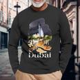 ドバイ Uae お土産絵画 ドバイの街 シャツ 長袖tシャツ 長袖Tシャツ 高齢者への贈り物