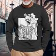 ハロウィーン コーヒー ドリンク スケルトン コーヒースカル 長袖Tシャツ 高齢者への贈り物