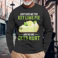 ベーカリーパイ デザート Give Me Baker Food Lover Key ライムパイ 長袖Tシャツ 高齢者への贈り物