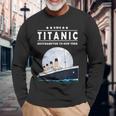 息子のための1912年のヴィンテージタイタニック航海船クルーズギフト 長袖Tシャツ 高齢者への贈り物